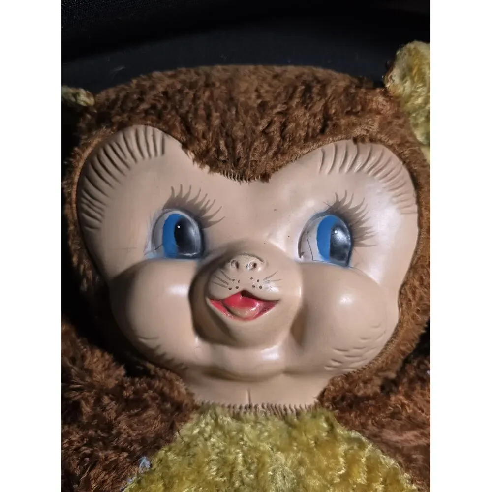 Vintage 1950's Gund Boopsy Growler Teddy Bear Rubber Face 18